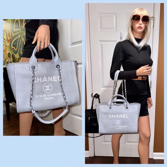 💎💎💎Authentic CHANEL DEAUVILLE 2 WAY BAG - Picture 17 of 17